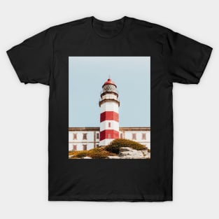 Lighthouse, Tropical landscape palms, Sky, Nature print T-Shirt